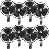Kit 8 Mini Ventilador Veicular Carro Ônibus Caminhão De 20cm