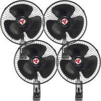 Kit 4 Mini Ventilador Veicular Carro Ônibus Caminhão De 20cm