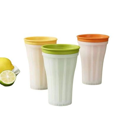 Kit 03 Formas de Gelo Smoothie 150ml Copo c/ Tampa Hermética