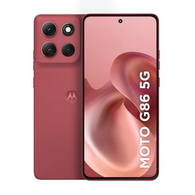Smartphone Motorola Moto G86 5G Tela 6.7" pOLED 256GB 8GB RAM Câmera 50MP 4K IP69 Desbloqueado Vermelho