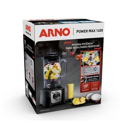 Liquidificador Arno Power Max LN65 Comfort Control 15 Velocidades 1400W - Preto Preto / 110