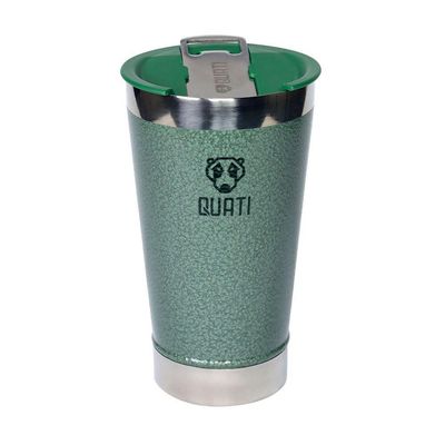 Copo Térmico Quati Com Abridor 473Ml Verde - Cva473