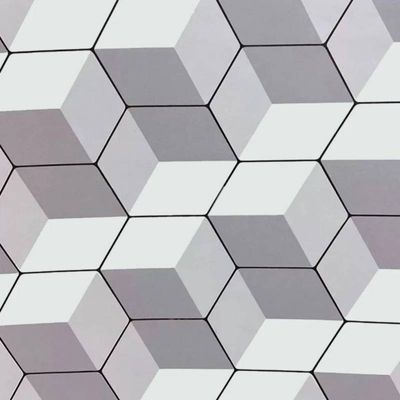 Kit 03 Papel de Parede Adesivo Geométrico PVC 5 Metrosx45cm