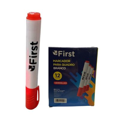 Kit 12 Canetas Vermelha para Quadro Branco Quadro de Avisos