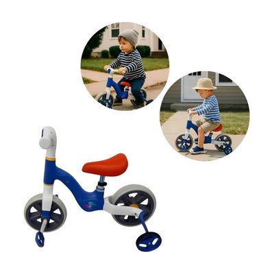 Bicicleta Infantil de Equilíbrio Azul 2 em 1 com Rodinhas