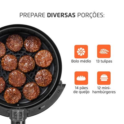 Fritadeira Elétrica Sem Óleo Air Fryer Mondial AF-36-FB 3,6L - Preta Preto / 110