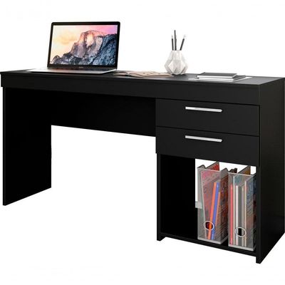 Escritório Compacto 2 Peças Office Preto Notável Móveis