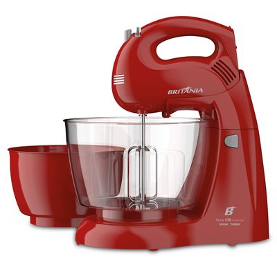 Batedeira Britânia Perola 550 Cristal Duo Turbo 2 Tigelas 500W 127V
