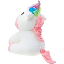 Unicórnio de Pelúcia Branco 30Cm