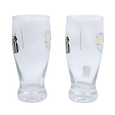 Jogo Com 2 Copos de Vidro Santos Lager 350ml