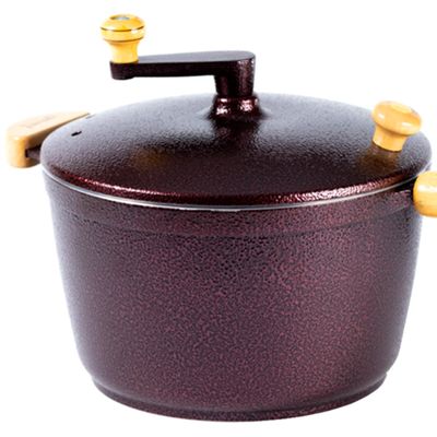 Pipoqueira Alumínio Cereja Pipoca Doce Salgada 5100ml 24cm