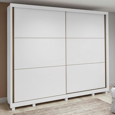 Guarda Roupa Easy Max 2 Portas Sem Espelho Branco Lopas