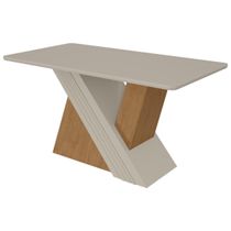 Mesa de Jantar Lopas 1,70 Venus  Amendoa Clean/off White