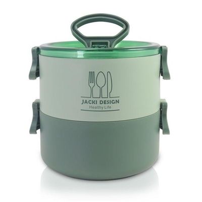 Kit Joy Bolsa Térmica, Porta Escova, Pasta De Dente, Pote Marmita 2 Andares E Garrafa Verde