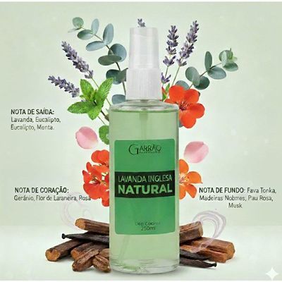 Colônia Lavanda Inglesa Natural Garrão 250ml
