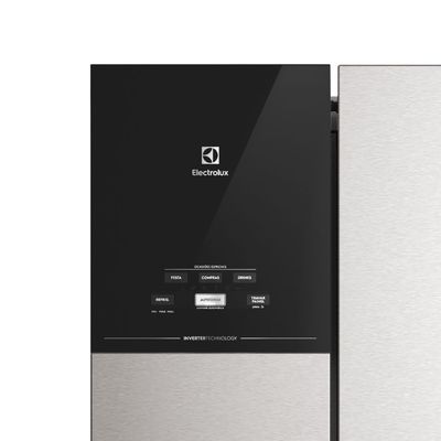 Geladeira Electrolux Frost Free Inverter 480L Efficient AutoSense 3 Portas Inox Look (IM7S) 220V
