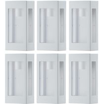 Kit 6 Arandelas Externas Prime Luminárias Bivolt de Parede Jardim Muro Entrada Dital