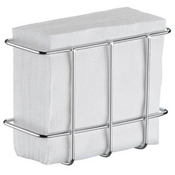 Porta Guardanapo Cromado de Mesa 13,5x6x9,5cm Cozinha Organizar Utimil