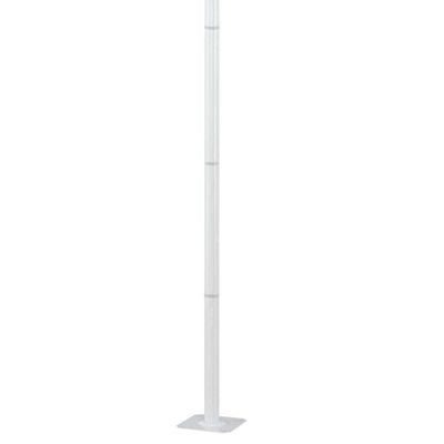 12 Postes Luminária 1,95m Praça Jardim Branco 1 Lâmpada Soberana Colonial Dital