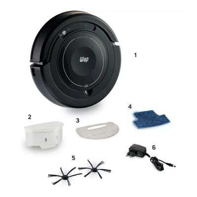 Aspirador De Pó Robô Wap Robot W100 17W 3 Em 1 Bivolt