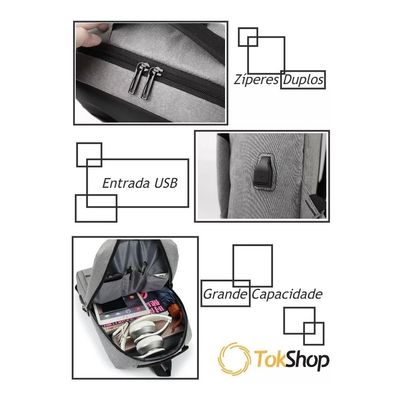 Mochila Slim Notebook Dell Lenovo Acer Hp Macbook Air 15.6