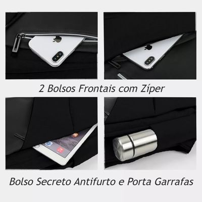 Mochila Slim Notebook Dell Lenovo Acer Hp Macbook Air 15.6