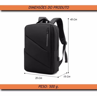 Mochila Slim Notebook Dell Lenovo Acer Hp Macbook Air 15.6