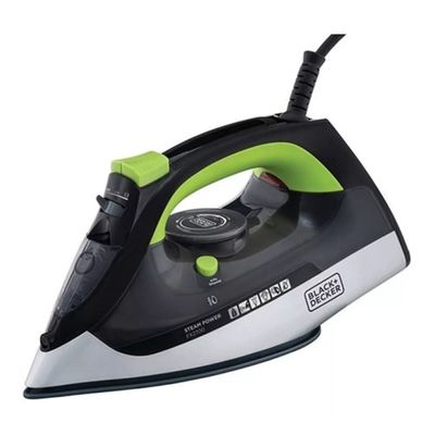 Ferro de passar a vapor Black+Decker FX2700 cor preto e verde 220V