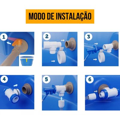 Válvula Alternadora De Pressão Para Caixas D'água Blukit Cor:Branco