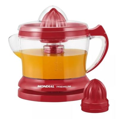 Espremedor elétrico Mondial Premium Turbo citrus 1.25l 30W vermelho 127V