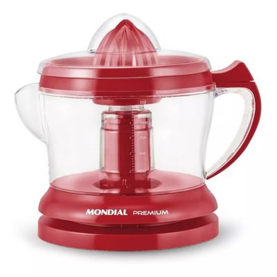 Espremedor elétrico Mondial Premium Turbo citrus 1.25l 30W vermelho 127V