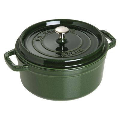 CAÇAROLA STAUB REDONDA FERRO FUNDIDO 26 CM - Verde Basil