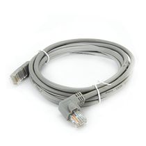 Cabo de Rede Cat5e Plug 90° Graus para Lateral - 5 Metros