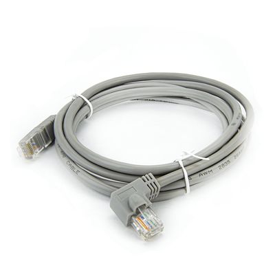 Cabo de Rede Cat5e Plug 90° Graus para Lateral - 5 Metros