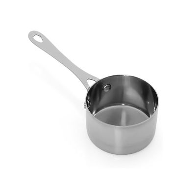 Panela Mini 250ml Cabo Inox Entrada Molho Couvert Buffet 10un