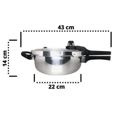 Panela de Pressão 3 Litros Polida Eterna - Nigro