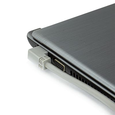 Cabo de Rede Cat5e Plug 90° Graus para Lateral - 1 Metro