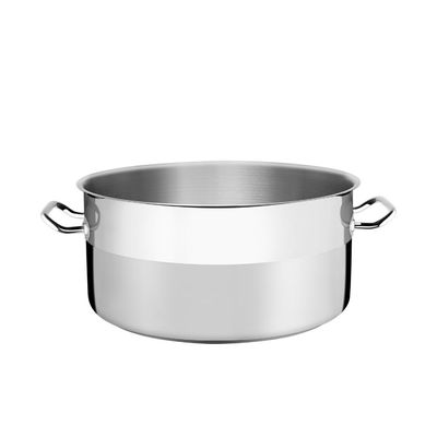 Caçarola Rasa Tramontina Professional em Aço Inox com Fundo Triplo sem Tampa 30 cm