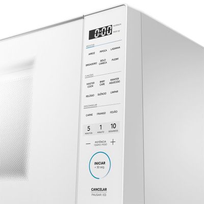 Forno Micro-ondas Midea MasterCook MHP35B 35L MasterClean 10 Níveis de Potência Branco Branco / 220