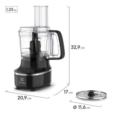 Processador de Alimentos Electrolux Efficient EFP500 3 em 1 300W 710ml Preto Preto / 220