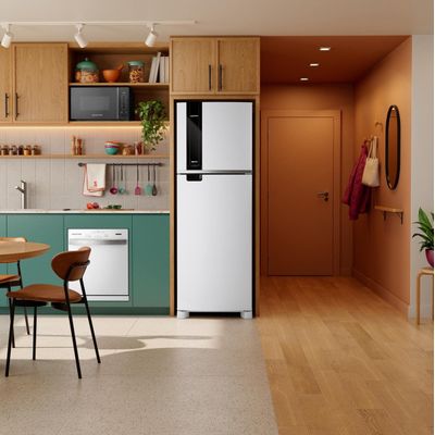 Geladeira Brastemp BRM46MB Frost Free 385L Duplex Xpert Inverter Painel Eletrônico Branco Branco / 220