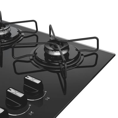 Cooktop 5 Bocas Consul CD075BE Mesa de Vidro