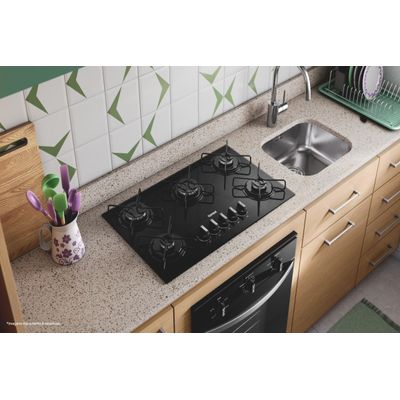 Cooktop 5 Bocas Consul CD075BE Mesa de Vidro