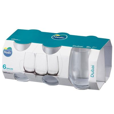 Conjunto de Copos Nadir Dubai 480 ml – 6 Peças
