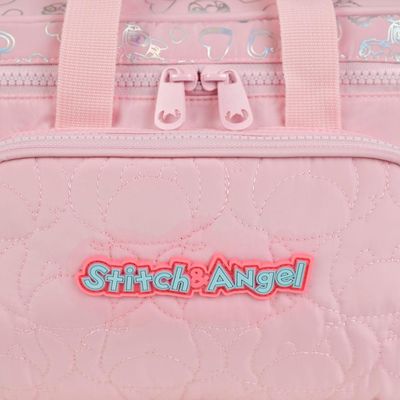 Lancheira Térmica Feminina Stitch & Angel Rosa Claro U / Rosa claro