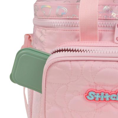 Lancheira Térmica Feminina Stitch & Angel Rosa Claro U / Rosa claro