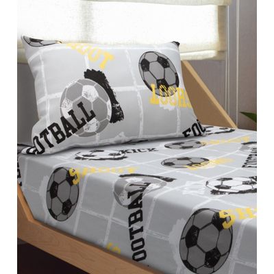 Jogo De Cama Solteiro Kids Doce Vida Cinza UN / Cinza