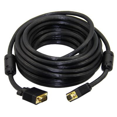 Cabo VGA para Monitor PLUS Cable PC-MON1802 Conector Ouro 1.8 Metros