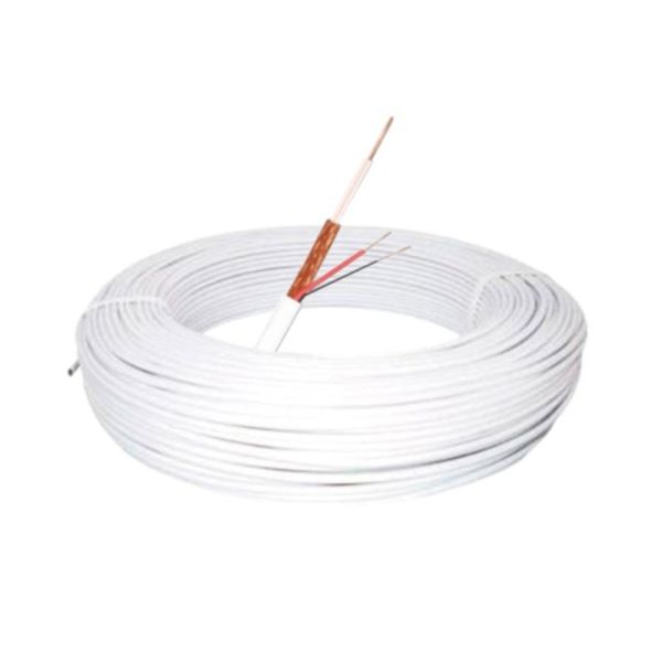 Cabo Coaxial RF 4MM + Bipolar CFTV MUCA2084 BR 100 Metros 80% Malha