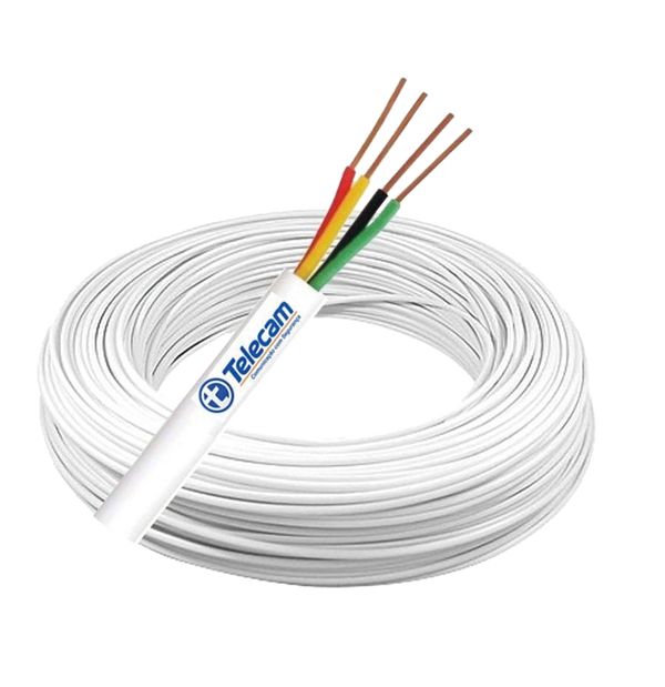 Cabo para Alarme Telecam 50 X 06 Vias CCA Liga Cobre 100 Metros